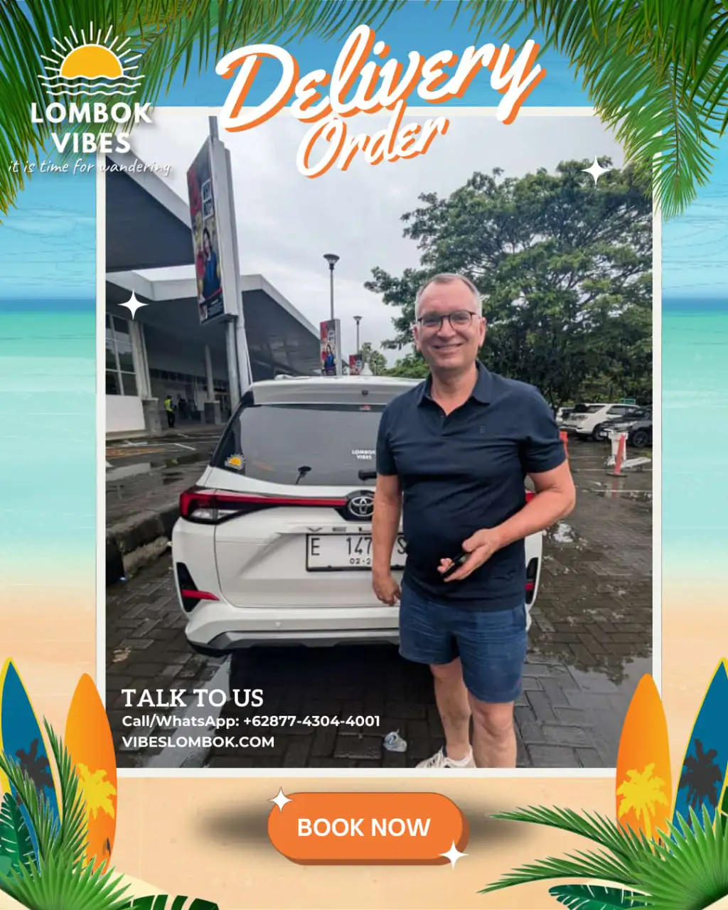 Real Customer rental car lombok